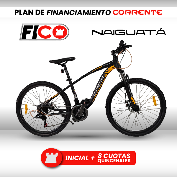 Bicicleta MTB Rim 26", Frenos Mecánicos, 21 velocidades marca SHIMANO Tourney TZ/EZ FIRE, Cuadro de acero 1020 oversize, (Para personas a partir de 160cm de estatura), Suspensión delantera, Rines de aluminio doble pared.